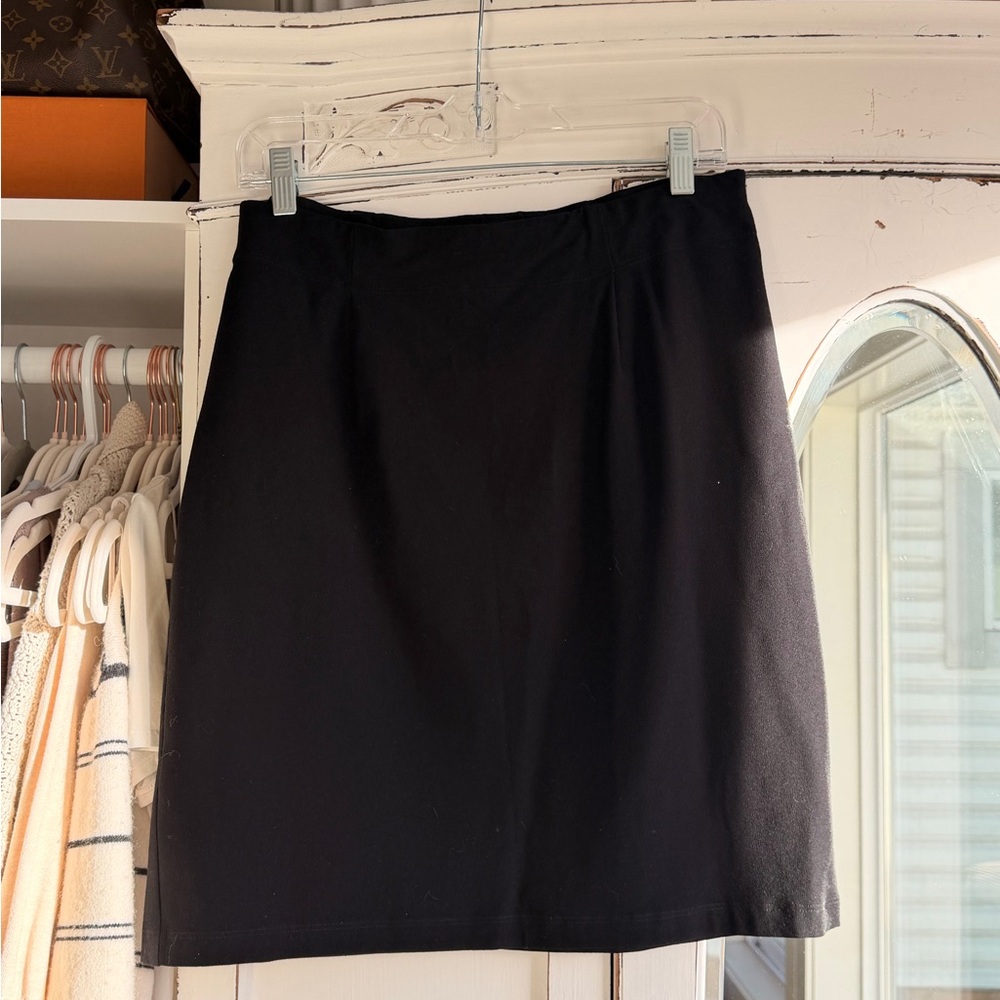 Eileen Fisher Classic Black Pencil Skirt
